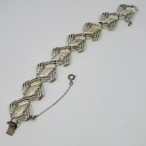 Vintage CORO Statement Silver Tone Bracelet